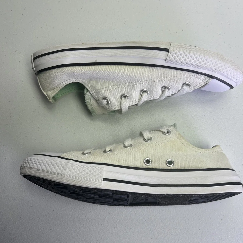 Converse All Star Low Mint Green Youth Size 4 Women's Size 6 Pastel Canvas Ox